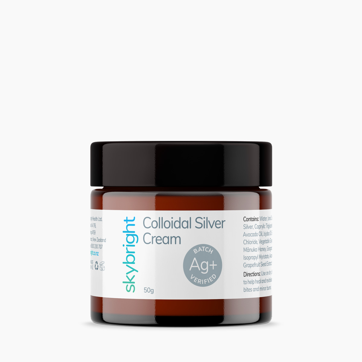 Colloidal Silver Cream 50g Skybright Health