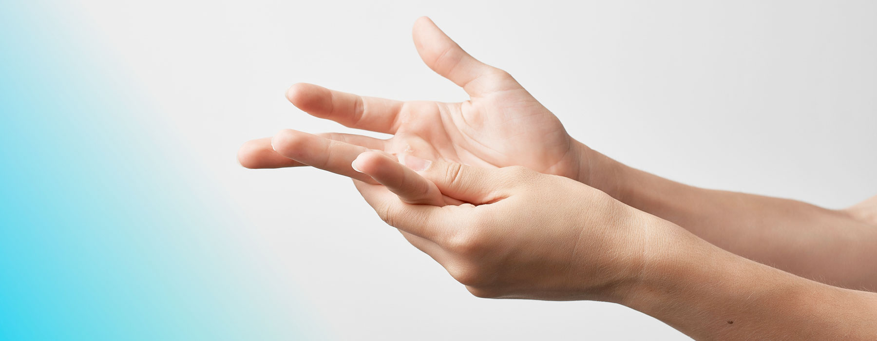 Using Skybright Colloidal Silver Cream on hands.